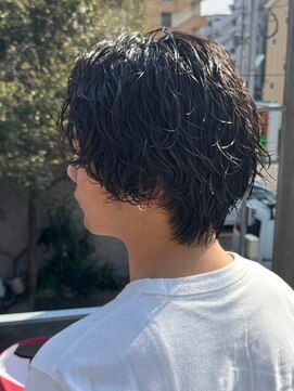 リット バイ フィフス 天文館店(Lit. by fifth) 鹿児島センターパート波巻きパーマッシュツイスパメンズパーマ