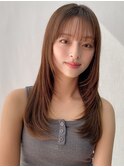 小顔 美髪 レイヤーカット イメチェン ワイドバング"