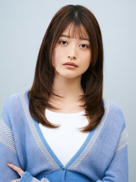 ガリカ 博多(Gallica) 小顔似合せレイヤーカットブリーなしうる艶透明感ベージュカラー