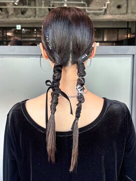 アイティー バイ アルバム 中野店(IT by ALBUM) おくれ毛前髪カットロング顔周りレイヤー_ba537242