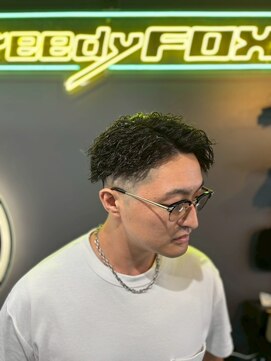 グリーディーフォックス 三軒茶屋(GreedyFOX) 波巻き/マッシュパーマ/ウルフ/ハイライト<理容室>三軒茶屋