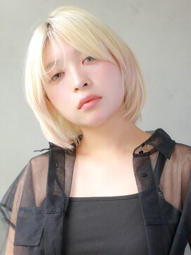 ガリカ 横浜(Gallica) エアリーボブ×ハイトーンベージュ