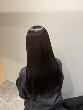 イオエ 西梅田(ioe) ブリーチなしカラー／髪質改善/ミルクティーベージュ/顔へア