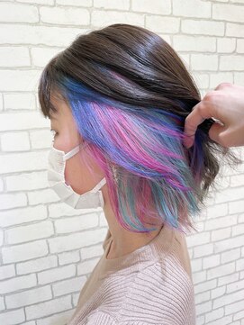 アンナ 広瀬通店(Anna) インナーカラー/特殊デザイン/ユニコーンカラー/派手髪/仙台