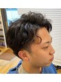 メンズサロン エクシア ブラト(brat) ゆるめのスパイラルパーマです。ゆるめで巣が人気なスタイルです