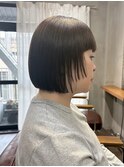 簡単スタイリング/マッシュウルフにオリーブカラー