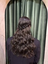 ヘアアレンジメント ボガスティーズ 川崎店(Hair arrangement Vogusty's) 編み込みハーフ、リボンアレンジ