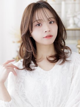 カバーヘア ブリス 北浦和(COVER HAIR bliss) シースルーバングミディアムハッシュカットa北浦和20代30代40代