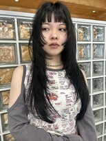パプレ(PAPRE)&nbsp;艶々黒髪レイヤースタイル