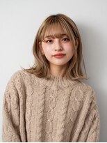 レリーボンズ 夙川(Rely Bonds)&nbsp;切りっぱなしボブ×ナチュラルベージュでガーリーに【夙川】