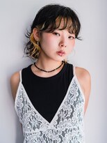ヘアークラフト(Hair Craft)&nbsp;ミディアムパーマ×ブリーチパーマ【岡山】ウルフレイヤー