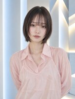 フォト 新宿三丁目(foto)&nbsp;地毛風縮毛矯正韓国風顔まわりレイヤー小顔ボブ切りっぱなしボブ