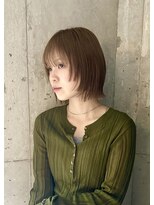 フィルムス ヨコハマ プラス(FILMS 横浜 +)&nbsp;ミルクブラウン/ボブ/オリーブページュ/ブリーチなし/横浜+