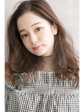 サンク 大船鎌倉店(sunc) セミロング×ナチュラルウェーブ×ピュアアッシュ..