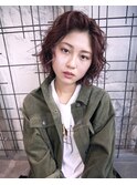 【UMM國守】ニュアンスエアリーボブ_丸みショート無造作カール