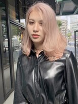 ベレーザ 渋谷(BELEZA) ロングウルフ×ホワイトピンク透明感艶感