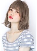 愛されくせ毛風ボブ×ミルクティーベージュ☆