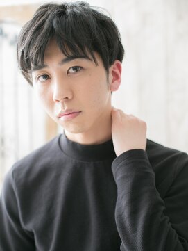 メンズヘア ビーセカンド 草加店(MENS HAIR B-2) マットな質感◎黒髪クラウドマッシュ束感カットJ