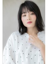 モッズヘア 上尾西口店(mod's hair) アッシュブラック大人かわいい小顔ボブルフ307Z上尾20代30代40代