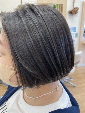 アメイジングヘアー 中沢店(AMAZING HAIR) 【AMAZING HAIR 中沢店/鳥越】ボブ×ターコイズ&ネイビーカラー