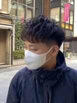 メンズウィンターパーマ　ナチュラルダウンバング