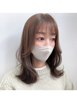 エキップクーラージュグラン 大人かわいい小顔韓国外はねロブ