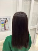 冬でも艶髪に 暗めナチュラルブラウン6/2月