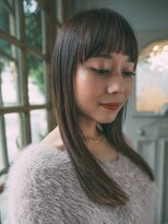 美容室クローバー 新小岩店(clover)&nbsp;ラウンドバングのツヤストレート☆[新小岩駅/新小岩]