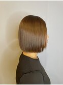 小顔補正立体カット×ナチュラル丸みボブ 10代20代30代40代50代