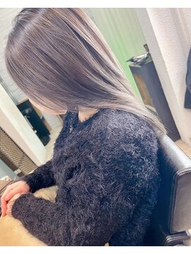 エヌプラス(N+) 切りっぱなしボブ/エアリーロング/美髪/ピンクブラウン