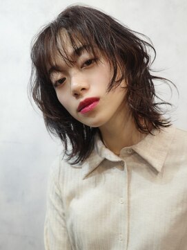 ハオ(hao) 【hao渋谷】ラフウルフ×アッシュブラウン