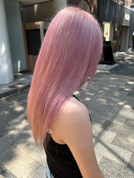 ベレーザ 渋谷(BELEZA) 9259ミルクティーピンクハイトーンカラーホワイトピンクレイヤー