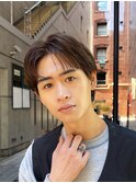 艶センターパートニュアンスパーマカルマパーマダークアッシュ