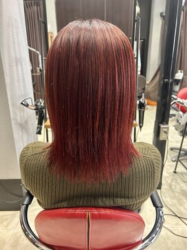 ポリッシュヘアーメイク 金町店(POLISH hair make) チェリーレッドカラー
