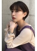 耳掛けショート 丸みショート