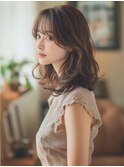 ☆オリーブグレーココアベージュ小顔クラゲヘアー/黒髪/髪質改善