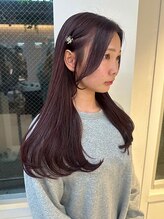 エムサロン 高崎あら町テラス店(emusalon) ［rena］イルミナカラー/透明感バイオレットブラウン/髪質改善