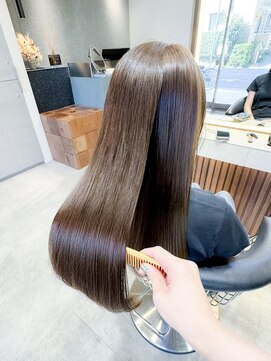 ロンド ロワール 門前仲町(Lond Loire) ボブショートボブ縮毛矯正ベージュグレージュ門前仲町