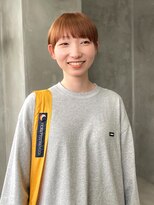 テトヘアー(teto hair) ブラウンカラーベージュカラーマッシュパッツン明るめショート