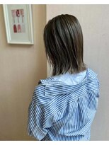 レジュール Rejouir 外ハネボブ×アッシュグレー×ハイライト 20代30代40代50代