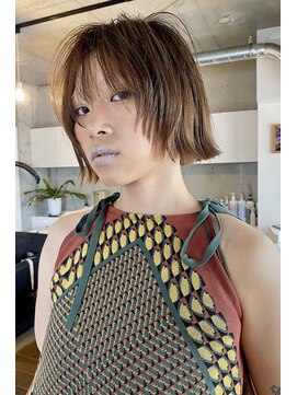 ハイジア(hygea) レイヤーボブ☆外ハネ☆切りっぱなし☆大人ボブ[薬院/警固]