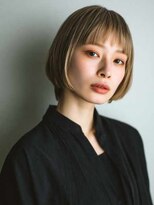 シェル 立川(shell) くびレイヤーエモージュグレージュカラーくびれショート【立川】