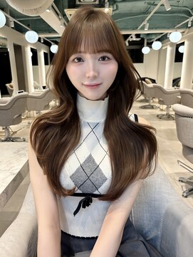 マインバイアフロートギンザ(MYNE by AFLOAT GINZA) レイヤーカット/顔周りカット/ミルクティーブラウン