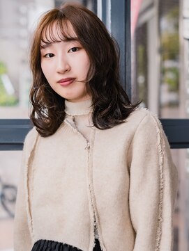 ヘアークラフト(Hair Craft) ふんわりパーマ×ベージュカラー【岡山】レイヤーカット