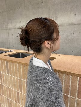 キーチェ 梅田中崎町(keych) 毛流れレイヤーカット/ミディアム/髪質改善/縮毛矯正