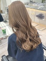 サンク 原宿 表参道(cinq) ダブルカラーミルクティーベージュグレージュレイヤーカット韓国