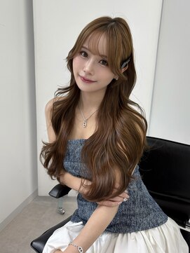 ランテルディ 渋谷(LANTERDIT) レイヤー 顔周りカット 韓国ヘア 透明感 ベージュ エクステ