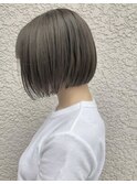 黒髪／クラゲヘアー/オリーブグレー/小顔/ココアベージュ/伊勢崎