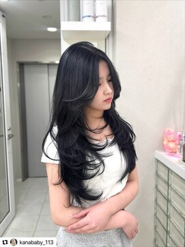 ガガ 心斎橋(GAGA) 前髪/イメチェン/アンブレラカラー/ピンクベージュ