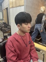ソイクフ 高田馬場店(SOY-KUFU) フェザーマッシュニュアンスパーマ毛流れシースルースタイル